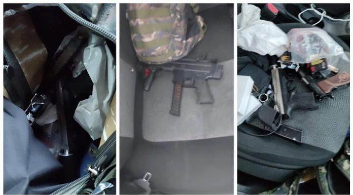 Aranan şüpheli otomobili ele geçiren polis, şaşkına döndü; Araçtan cephanelik çıktı!