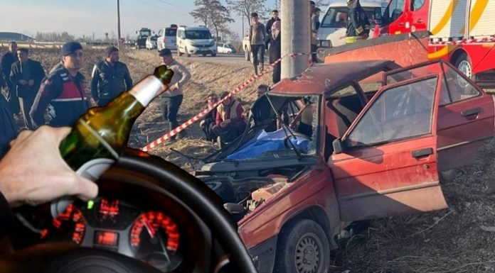 Alkolden 9 kez ceza almış ama nafile. Yine direksiyona alkollü geçti, iki kişinin ölümüne neden oldu