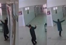 🎥Nöbetçi öğrencinin canı sıkıldı, başladı halaya!