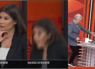 🎥Canlı yayın kazası. Sunucu canlı yayında sandalyeden düştü!