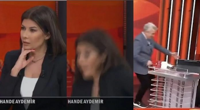 🎥Canlı yayın kazası. Sunucu canlı yayında sandalyeden düştü!