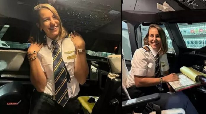 Pilot Gökçe Kübra Yıldırım. Dünyanın en büyük uçağının kontrolü artık onda