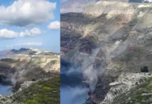 Ege Denizi’ndeki sismik hareketlilik nedeniyle nüfusun yarısından fazlası Santorini Adası’ndan ayrıldı.