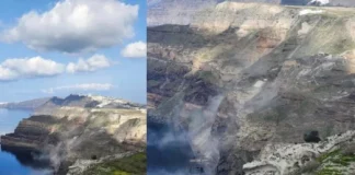 Ege Denizi’ndeki sismik hareketlilik nedeniyle nüfusun yarısından fazlası Santorini Adası’ndan ayrıldı.