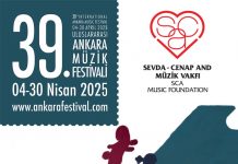 📽️ 39. Uluslararası Ankara Müzik Festivali 4 Nisan Cuma günü başlıyor.
