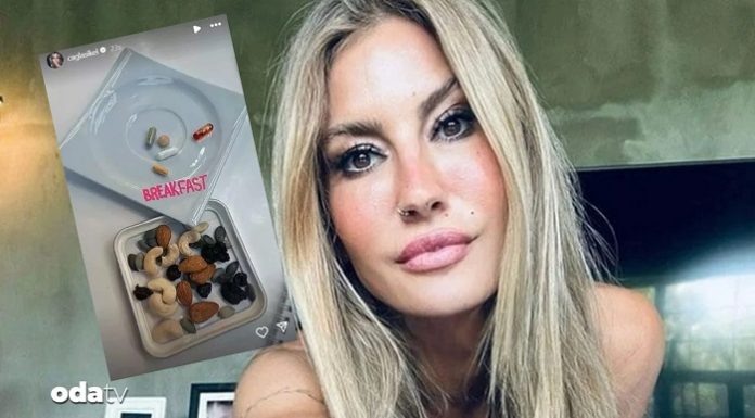 Kahvaltı tabağı çok konuşulan Çağla Şıkel’in akşam yemeği çok daha fazla konuşulacak