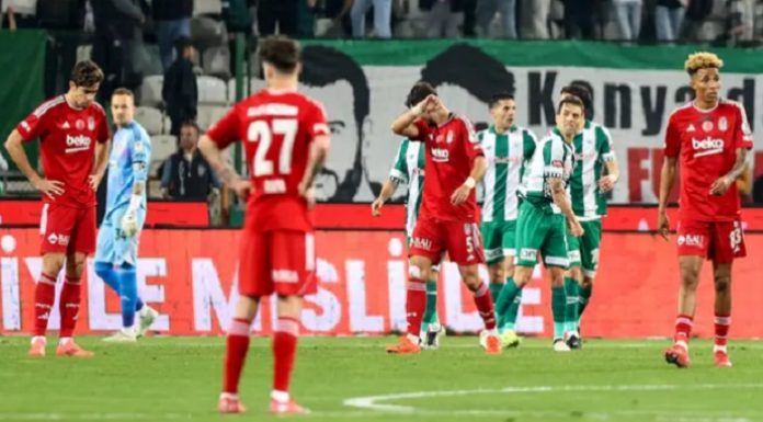 Konyaspor, Beşiktaş’ı 9 kişiyle devirdi