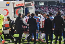 Sivasspor-Göztepe karşılaşmasında korku dolu anlar! Önce Manaj ardından yerine oyuna giren Simic hastaneye kaldırıldı