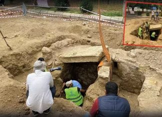 Aydın’da Roma dönemine ait mezar yol çalışmasında ortaya çıktı