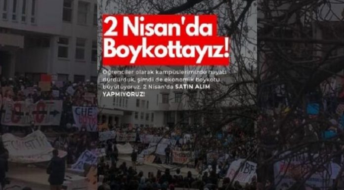 Üniversitelilerden 2 Nisan’da ekonomik boykot çağrısına destek