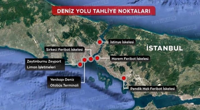 AFAD’ın 7.5 büyüklüğünde olası İstanbul depreminde kentin tahliye planı