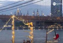 📽️Meksika Donanmasi’na ait dev yelkenli Brooklyn Köprüsü’ne çarpti!