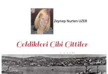 Zeynep Nurten UZER; Geldikleri gibi gittiler…