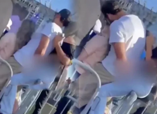 Arsızlık tavan yaptı; Kız arkadaşına sarılırken arkadaki kızı taciz etti!