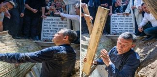 Özel ‘Kardeş’ini elleriyle toprağa verdi