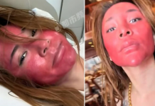 Aynaya bakınca kendini tanıyamadı. 22 yıl boyunca makyajını temizlemeyince olanlar oldu!