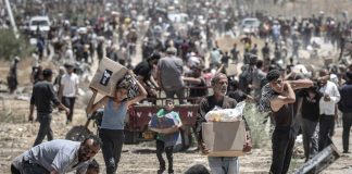 “Gazze’de insani yardım bahanesiyle soykırım yapılıyor”. Bölgede bir günde yaklaşık 100 Filistinli öldürüldü; yarısı yardım beklerken can verdi.