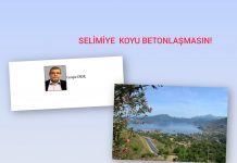 Cengiz ERDİL; BETONA TESLİM EDİLMEMESİ GEREKEN BİR KÖŞE; SELİMİYE KOYU