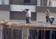 🎥Müziğe dayanamadılar, başladılar inşaatın 10. katında halaya…