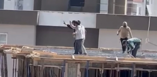 🎥Müziğe dayanamadılar, başladılar inşaatın 10. katında halaya…