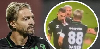 🎥Caner Erkin’den olay hareket; Takım arkadaşına tokat attı, kırmızı kart gördü!