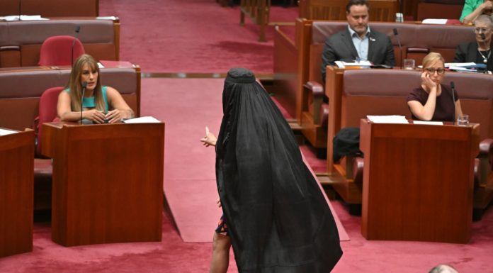 Senator burka giydi; cezalandırıldı!