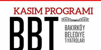 🎥 Bakırköy Belediye Tiyatroları, (BBT) Kasım ayına 4 Farklı Oyunla giriyor.