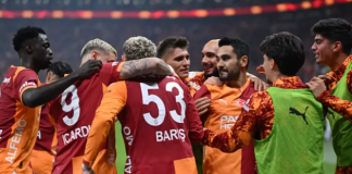 5 gol, 2 kırmızı kart. Gergin maç Galatasaray’ın