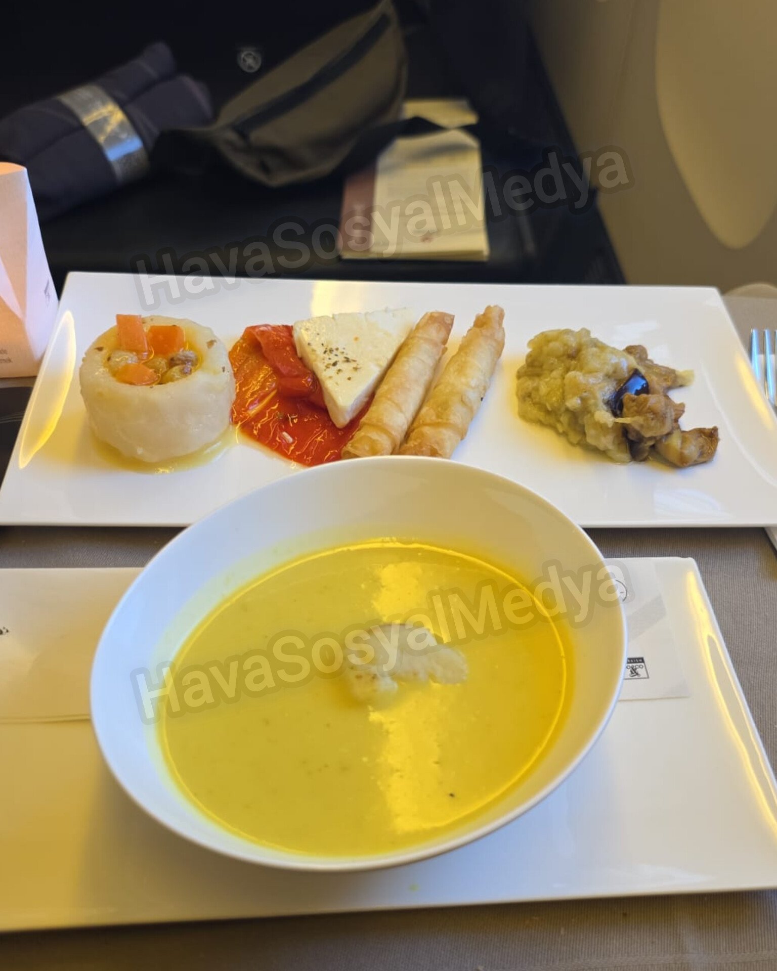 Uçakta çorba tarifi