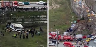 İstanbul’da işçi servisi şarampole yuvarlandı; 5 ölü, 6 yaralı