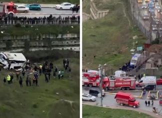 İstanbul’da işçi servisi şarampole yuvarlandı; 5 ölü, 6 yaralı