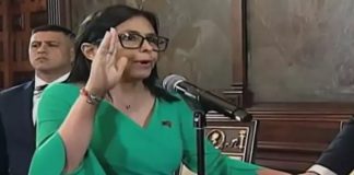 Yemin etti, göreve başladı. Venezuela’nın geçici Devlet Başkanı Delcy Rodriguez oldu