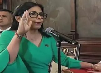 Yemin etti, göreve başladı. Venezuela’nın geçici Devlet Başkanı Delcy Rodriguez oldu