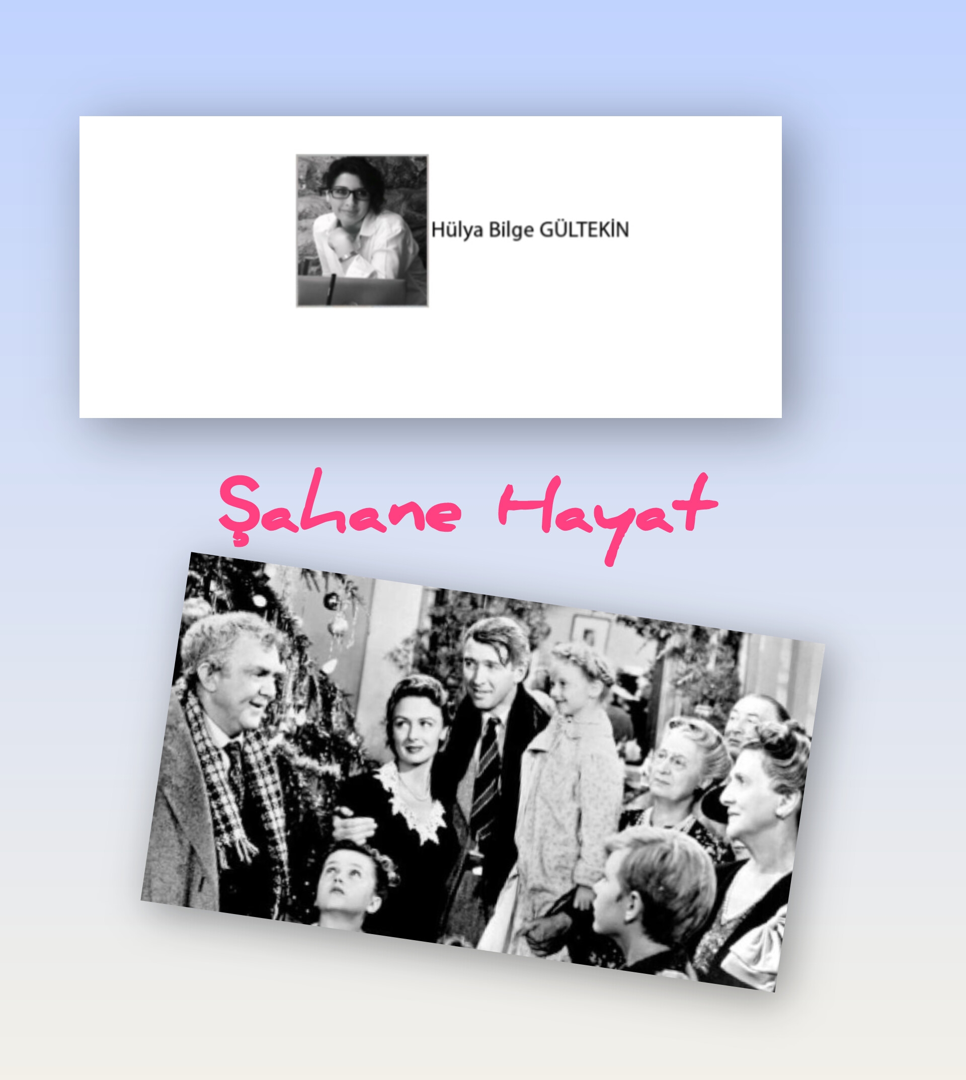 Hülya Bilge GÜLTEKİN; Şahane Hayat; Sessiz Bir Kahramanlık 🎥