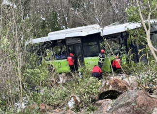 Kocaeli’nde belediye otobüsü şarampole uçtu; Çok sayıda yaralı var