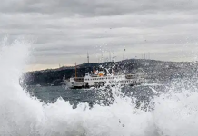 İstanbul’da şiddetli lodos; Çok sayıda İDO ve şehir hatları seferleri iptal edildi