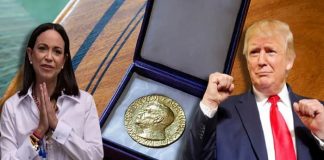 Normal yolla olmasa da Trump, Machado’un elinden Nobel’ine kavuştu