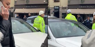 🎥 Trafikte dans etti, polis aracını tekmeledi