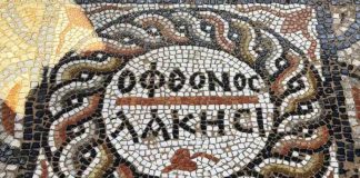 Kıskançları ayıplamayın. Onlar bir kültürün aktarıcıları! 3 bin yıllık antik kentte, “kıskanan çatlasın” yazılı mozaik bulundu.