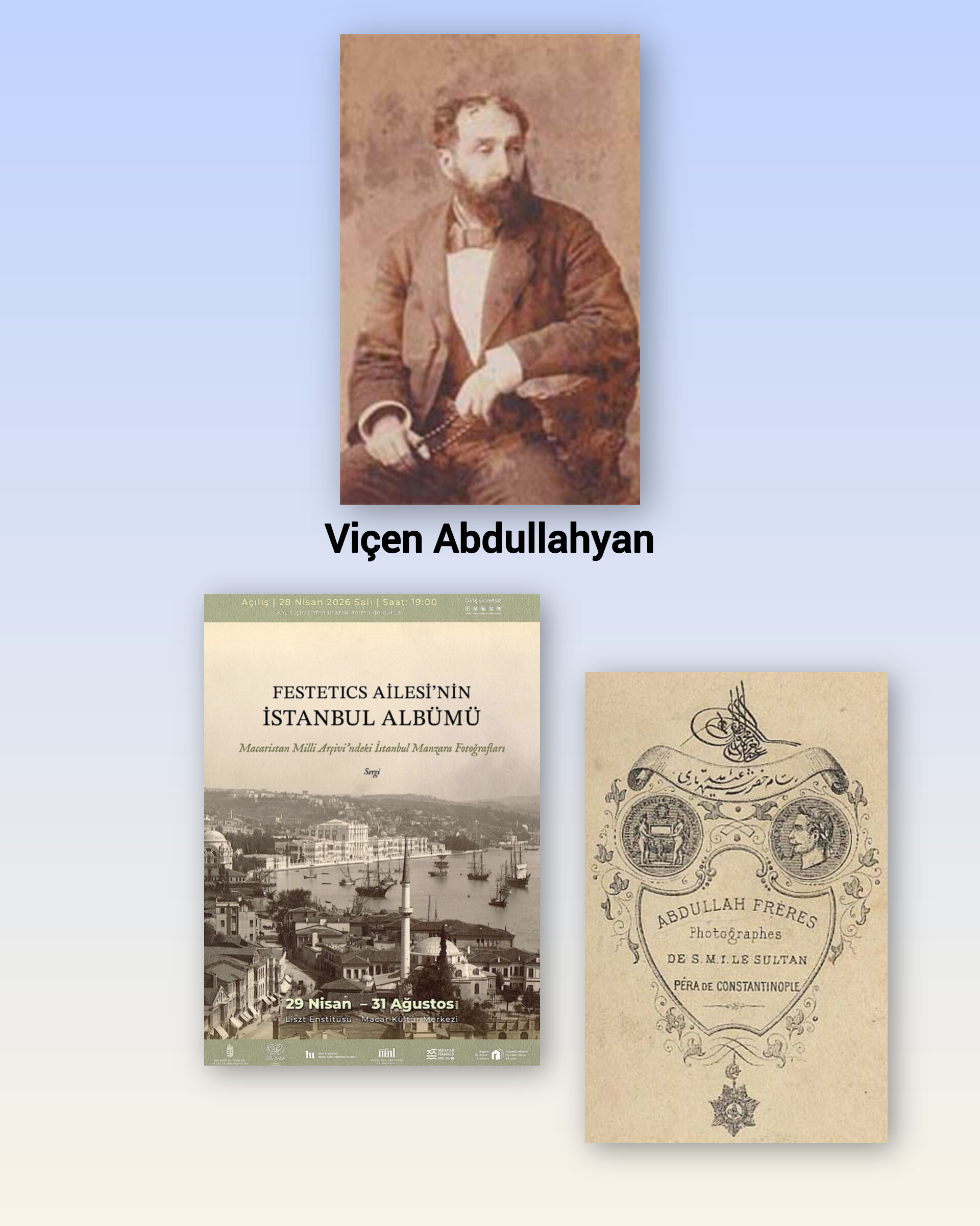 Abdullah Biraderler’e ait albümde yer alan 160 yıl öncesine ait İstanbul fotoğraflarını kapsayan sergi, 28 Nisan’da açılıyor.