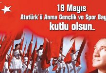 19 Mayıs Atatürk’ü Anma, Gençlik ve Spor Bayramı Kutlu Olsun