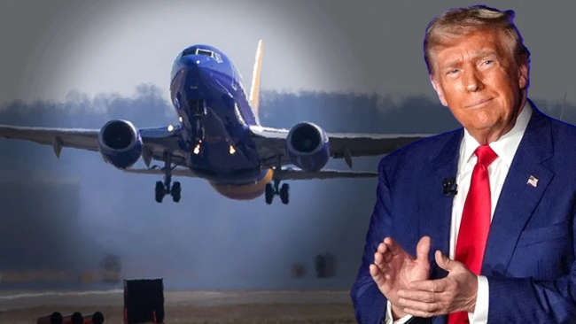 trump uçak