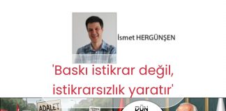 İsmet HERGÜNŞEN; Türk Demokrasisinin Yol Ayrımı