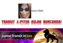 Güner Yönel;Transit Jüpiter Aslan Burcunda!