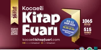 16’ncı Uluslararası Kocaeli Kitap Fuarı, 3 Ekim’de kitapseverlerle buluşacak.