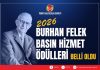 TGC 44. Burhan Felek Basın Hizmet Ödülleri açıklandı