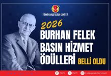TGC 44. Burhan Felek Basın Hizmet Ödülleri açıklandı